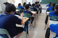 Ｔシャツ・ハーフパンツと水筒