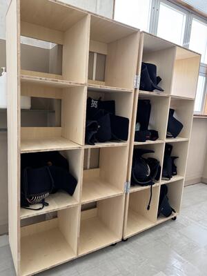 剣道防具保管棚